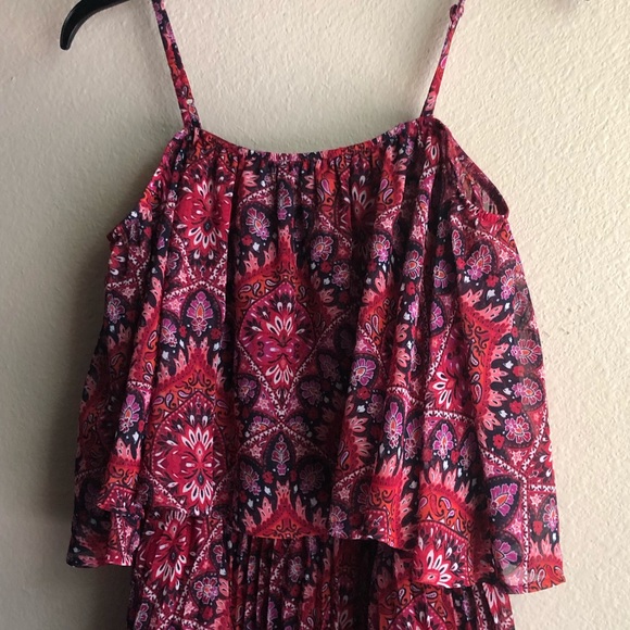 GLAMOUR FLORAL COLD SHOULDER DRESS - Picture 3 of 12